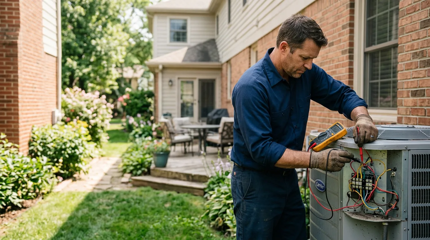 HVAC technician working near Tionesta, PA